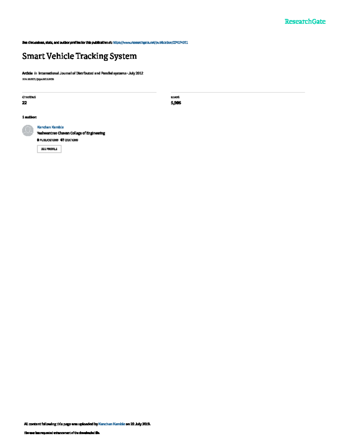 Smart Vehicle Tracking System - EN.675.421 (82) - Studocu