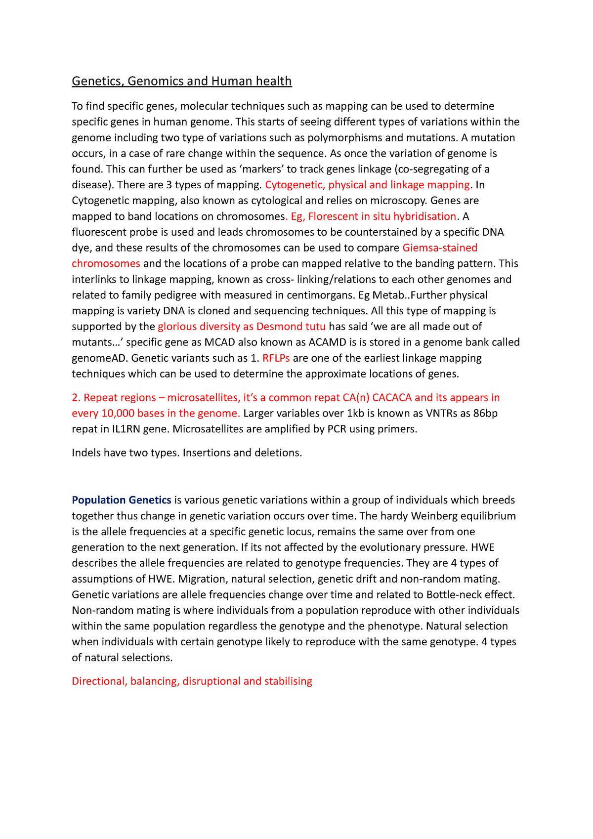 importance of genetics in daily life essay