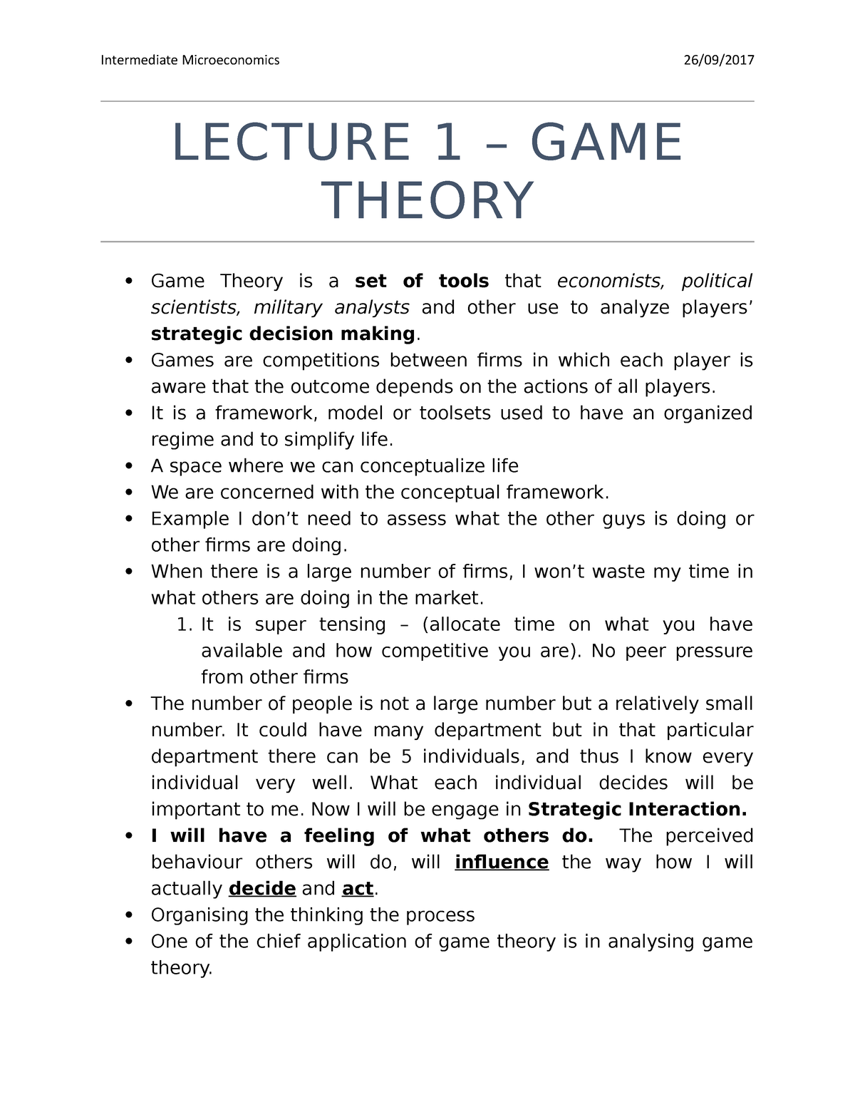 game-theory-is-a-study-of-mathematical-models-that-can-assist-in