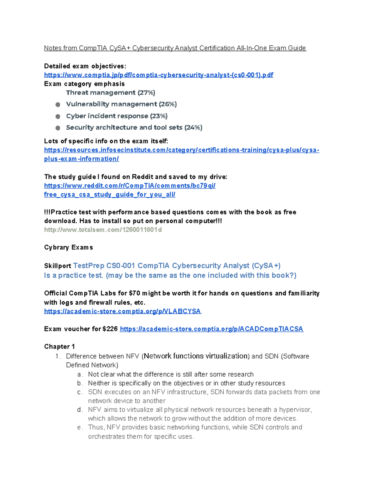 Cy SA+ Concepts All in one book Notes (Mc Graw-Hill Osborne) - Notes ...