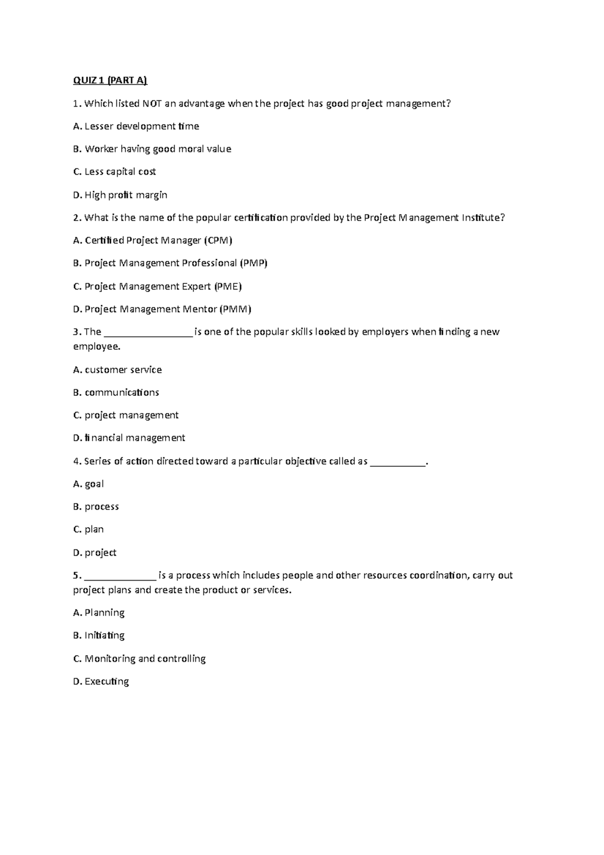 Quiz (Part A) quiz for lecture geology Which listed NOT an
