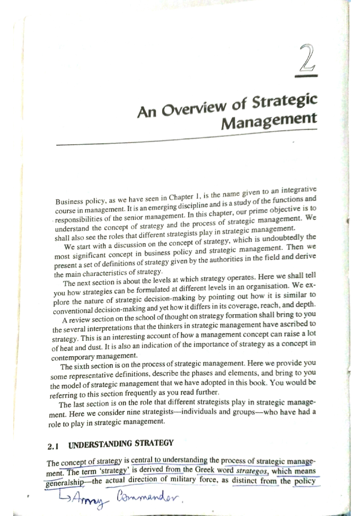 Strategic Management - Bba - Studocu