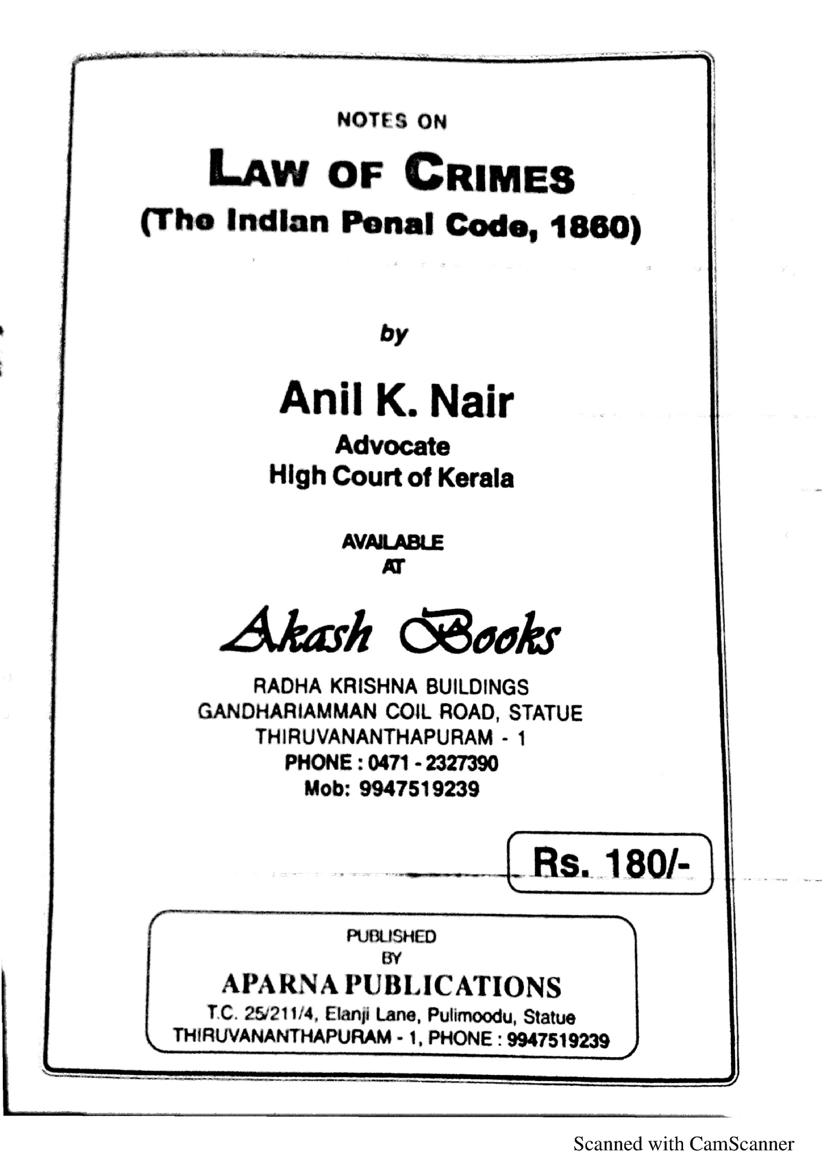 law-of-crimes-indian-penal-code-1860-by-anil-k-nair-business