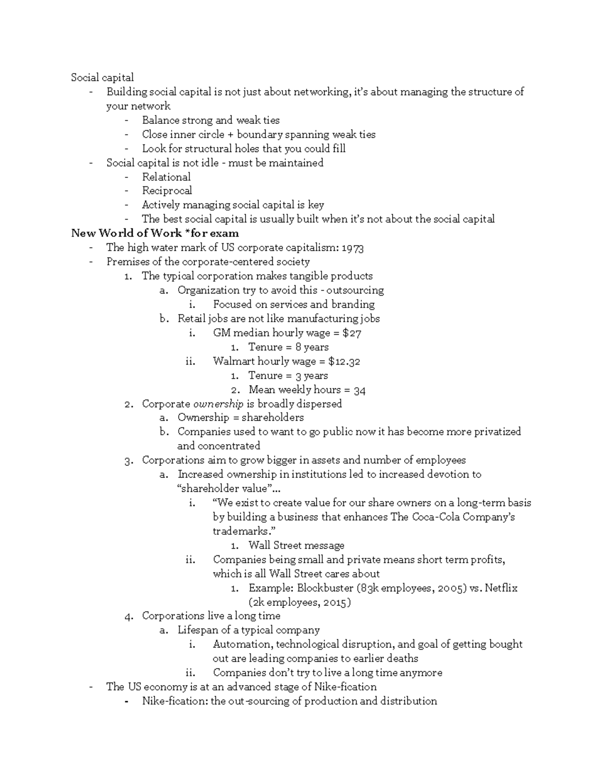 Org notes 10 - MGMT102101 - Studocu