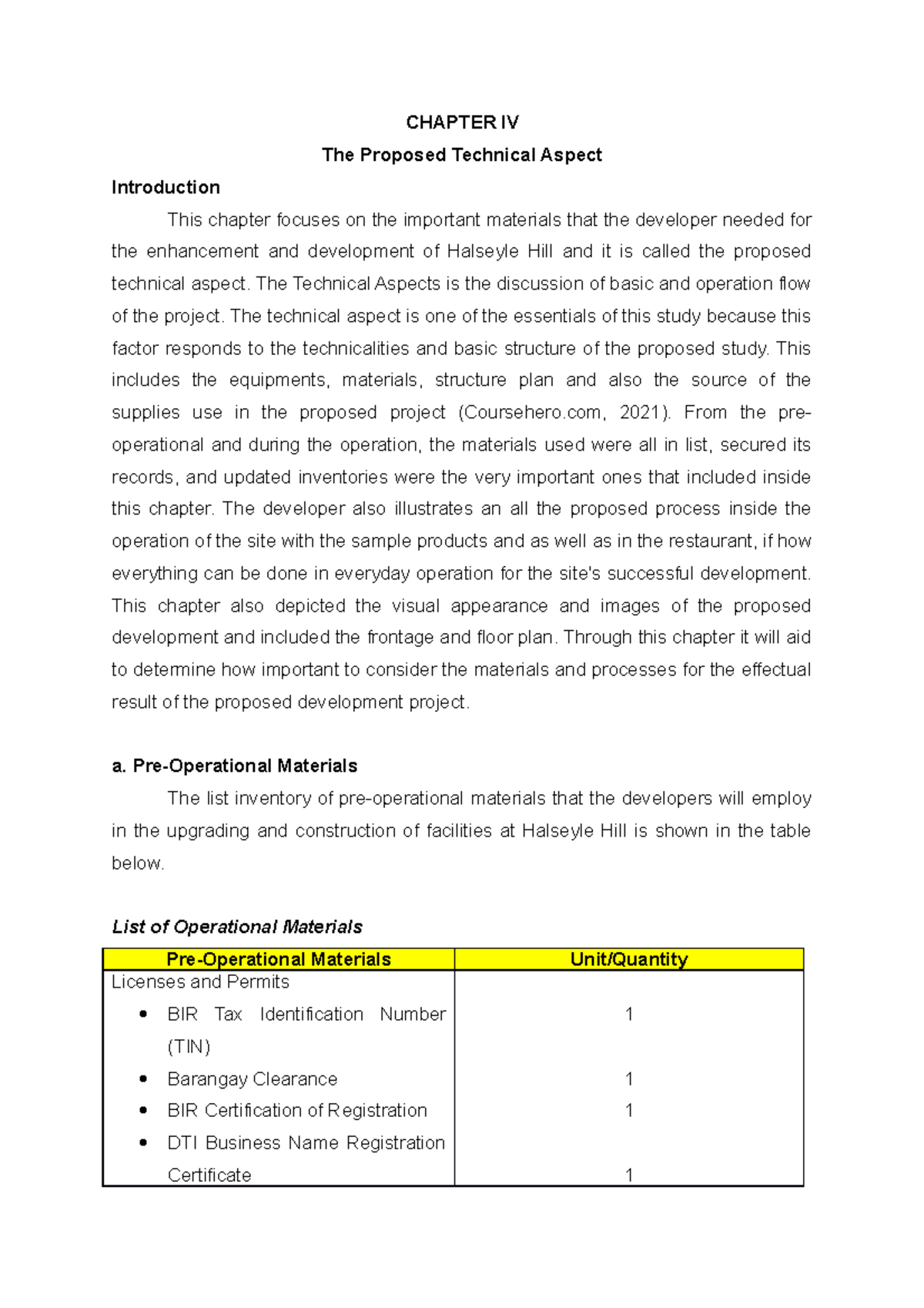 Chapter-IV practice materials for quiz - CHAPTER IV The Proposed ...