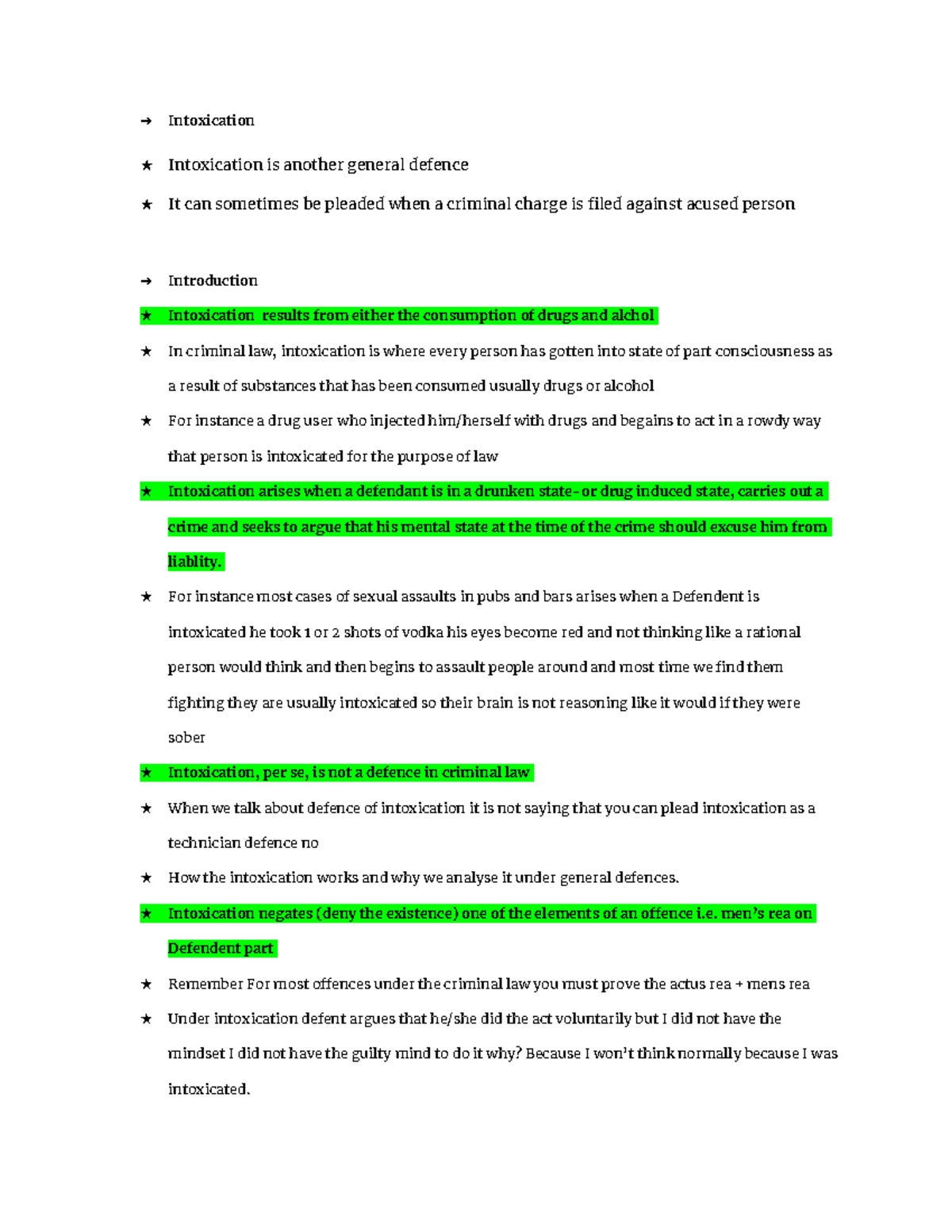 Intoxication - lecture notes - BIL3005 - Hud - Studocu