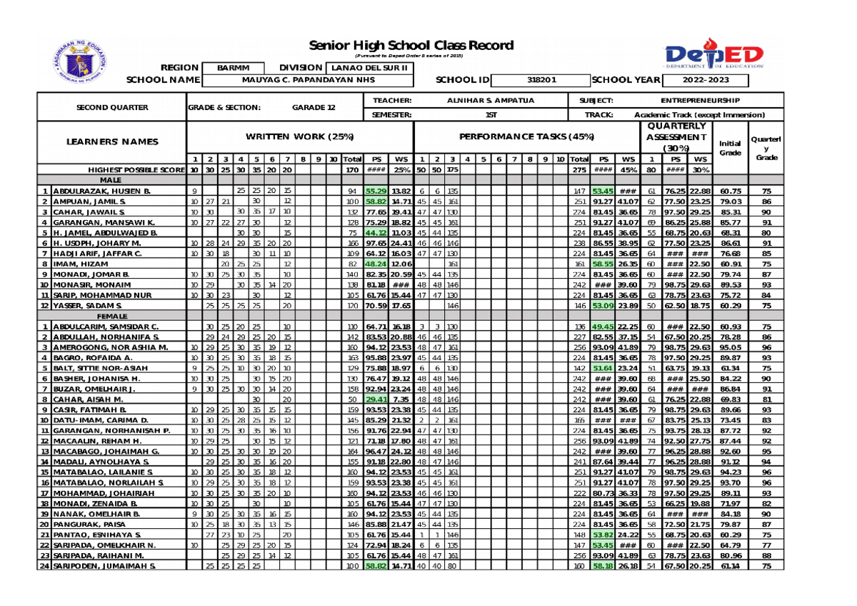 Erecord 22-23 - Currently teaching in a public school - Public ...
