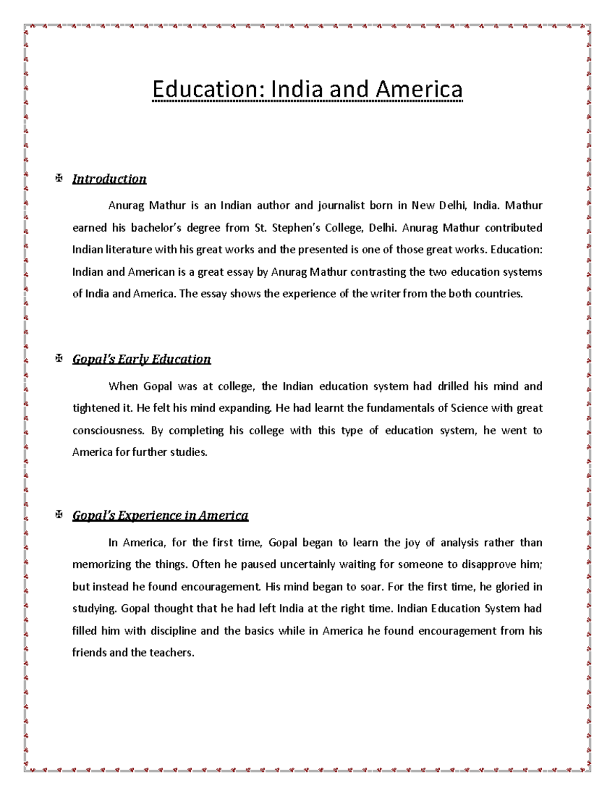 teaching methods in india essay