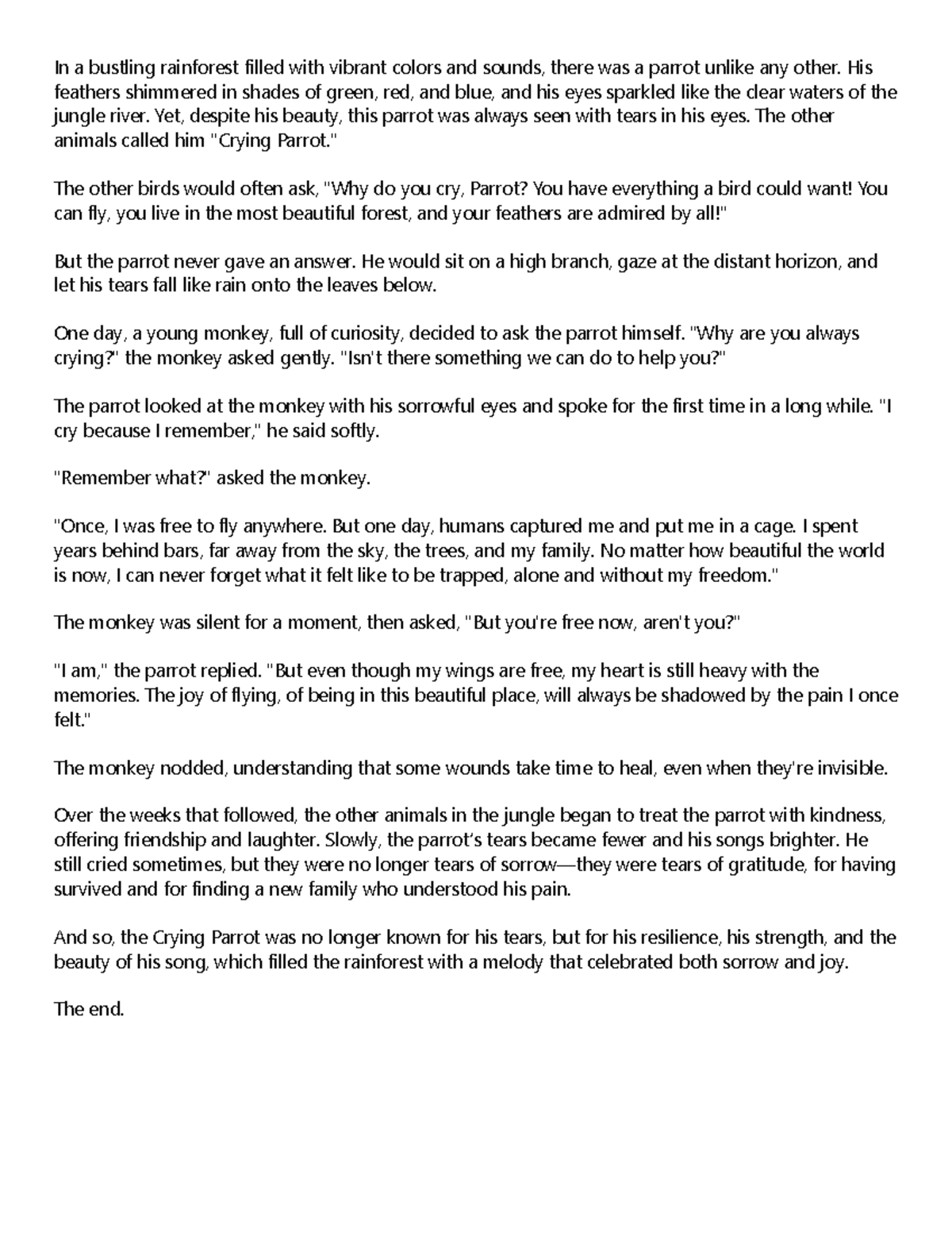656 - eng - In a bustling rainforest filled with vibrant colors and ...