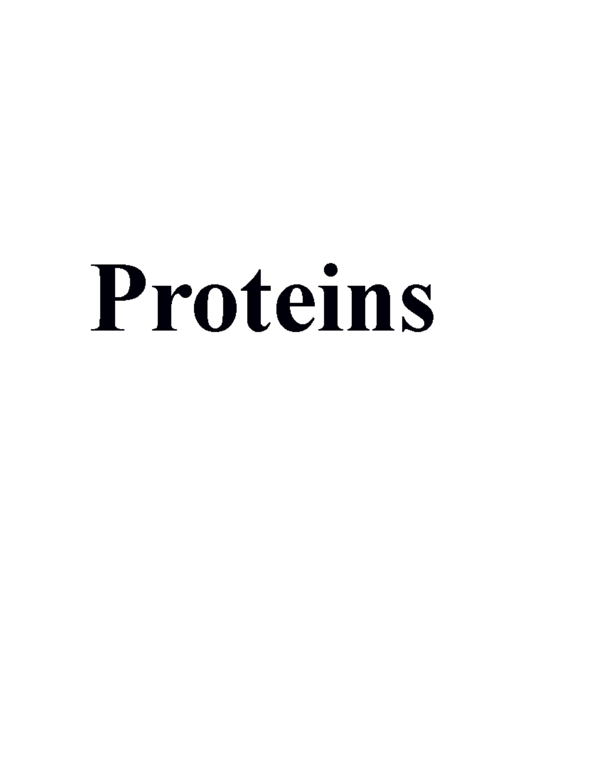 Proteins notes Proteins Proteins Proteins are polymers of amino acid