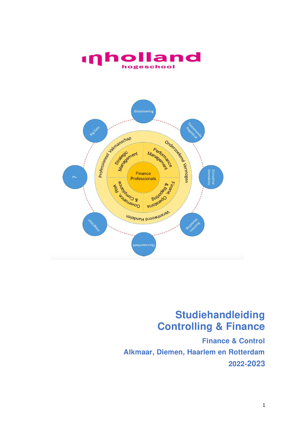 Studiehandleiding Controlling Finance Jaar 3 Semester 2 2022-2023 25 ...