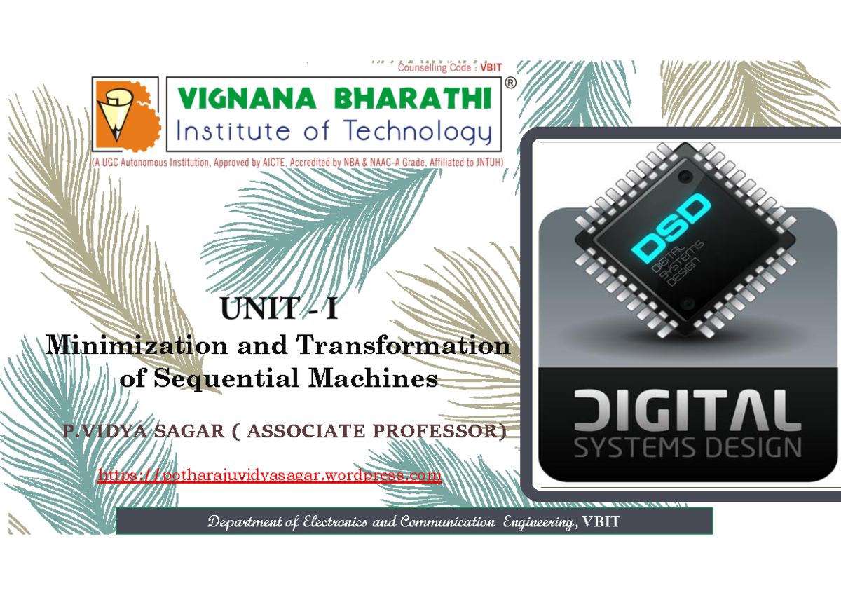 Dsd module 3 - Notes - Department of Electronics and Communication ...