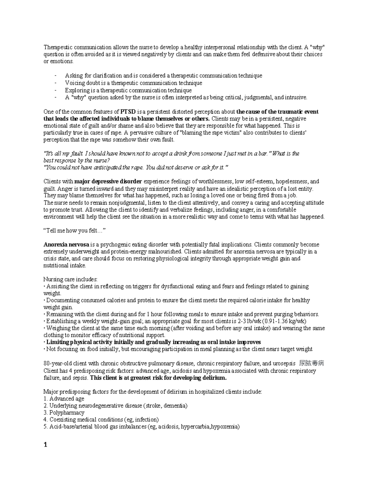 Mental Health Quizlet - mvaobli