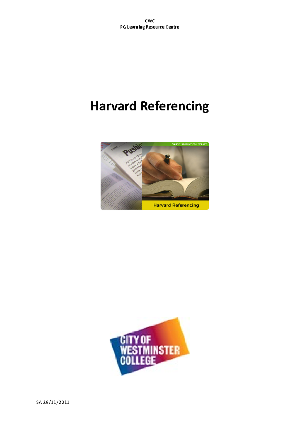 Harvard Referencing Guide Pg Learning Resource Centre Harvard Harvard Referencing Guide Pg Learning Resource Centre Harvard
