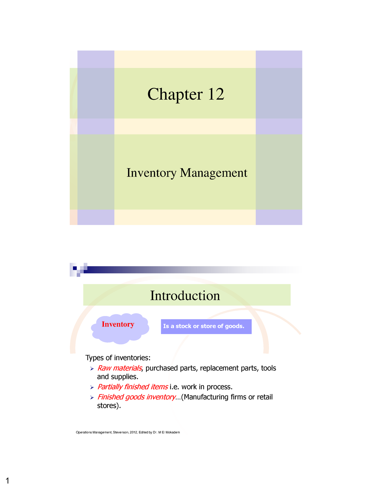 11- Inventory Management V7 - Operations Management - Studocu