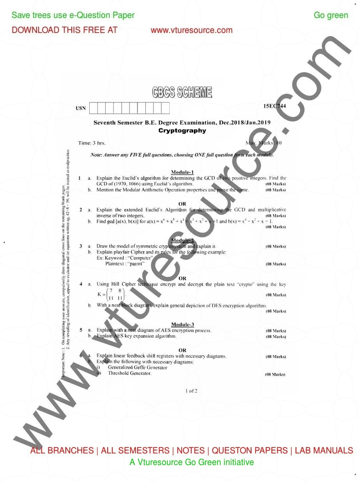 Cryptography Electronics And Communications Jan-2019 - Computer Science ...