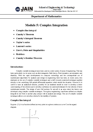 Module 3 Laplace Transforms and Inverse Laplace Transform - Module 3 ...