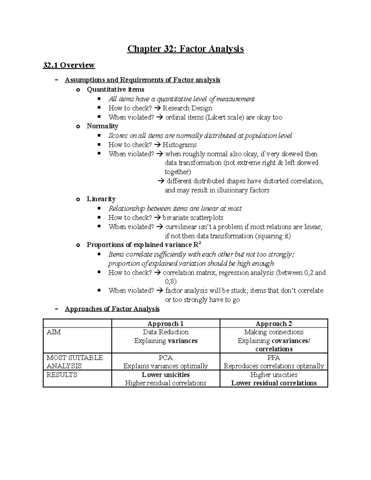 Factor Analysis - o When item load highly on only one factor it is ...