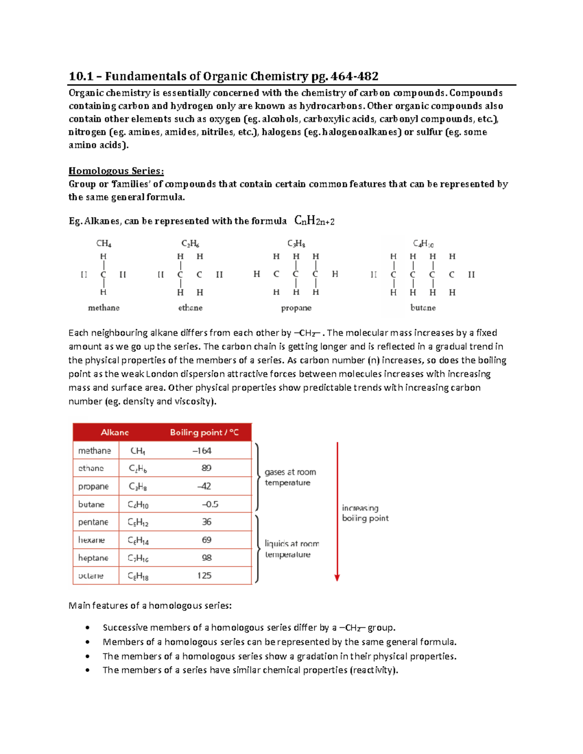 10.1 Fundamentals of Organic Chemistry - 464- 482 Organic chemistry is ...