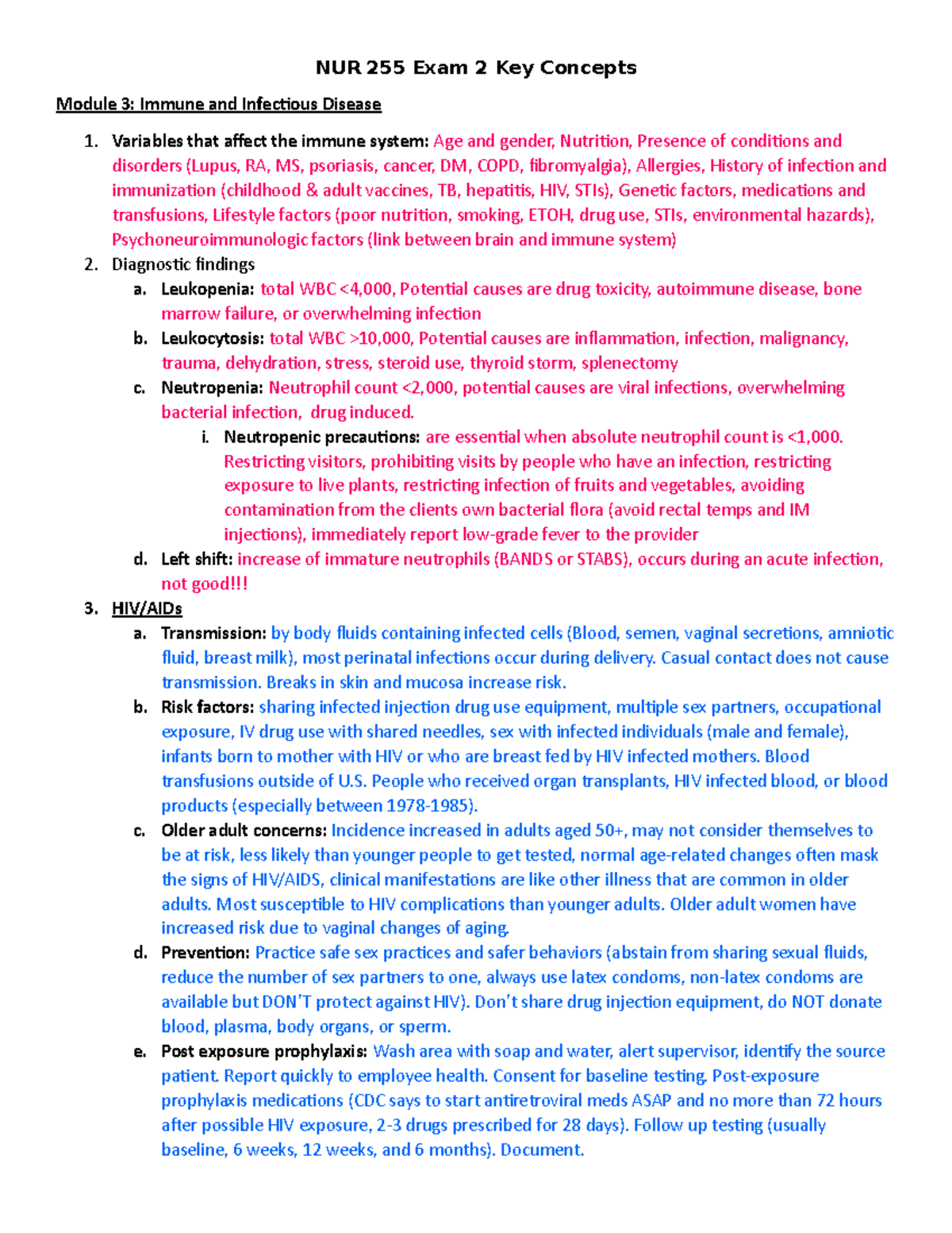 cotc plan of study nursing