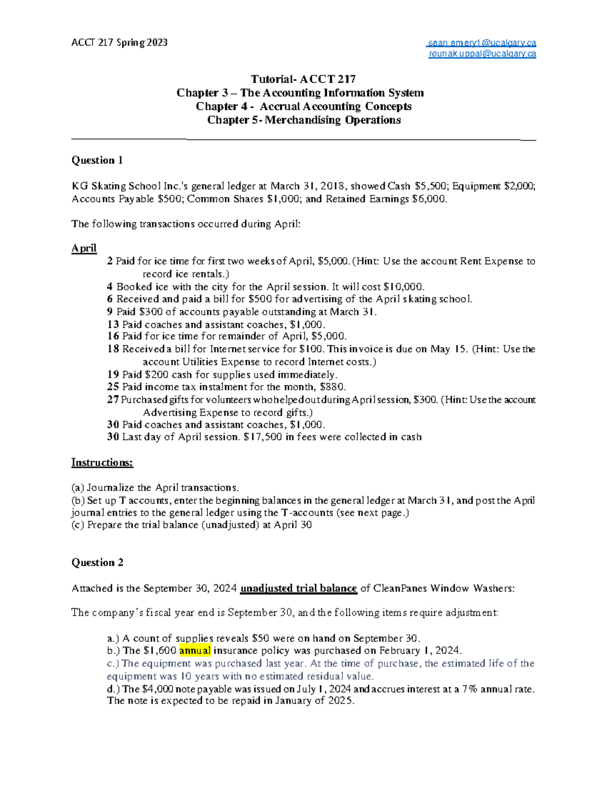 HOW DIFFICULT IS ACCT 341 R UCALGARY visual data 5