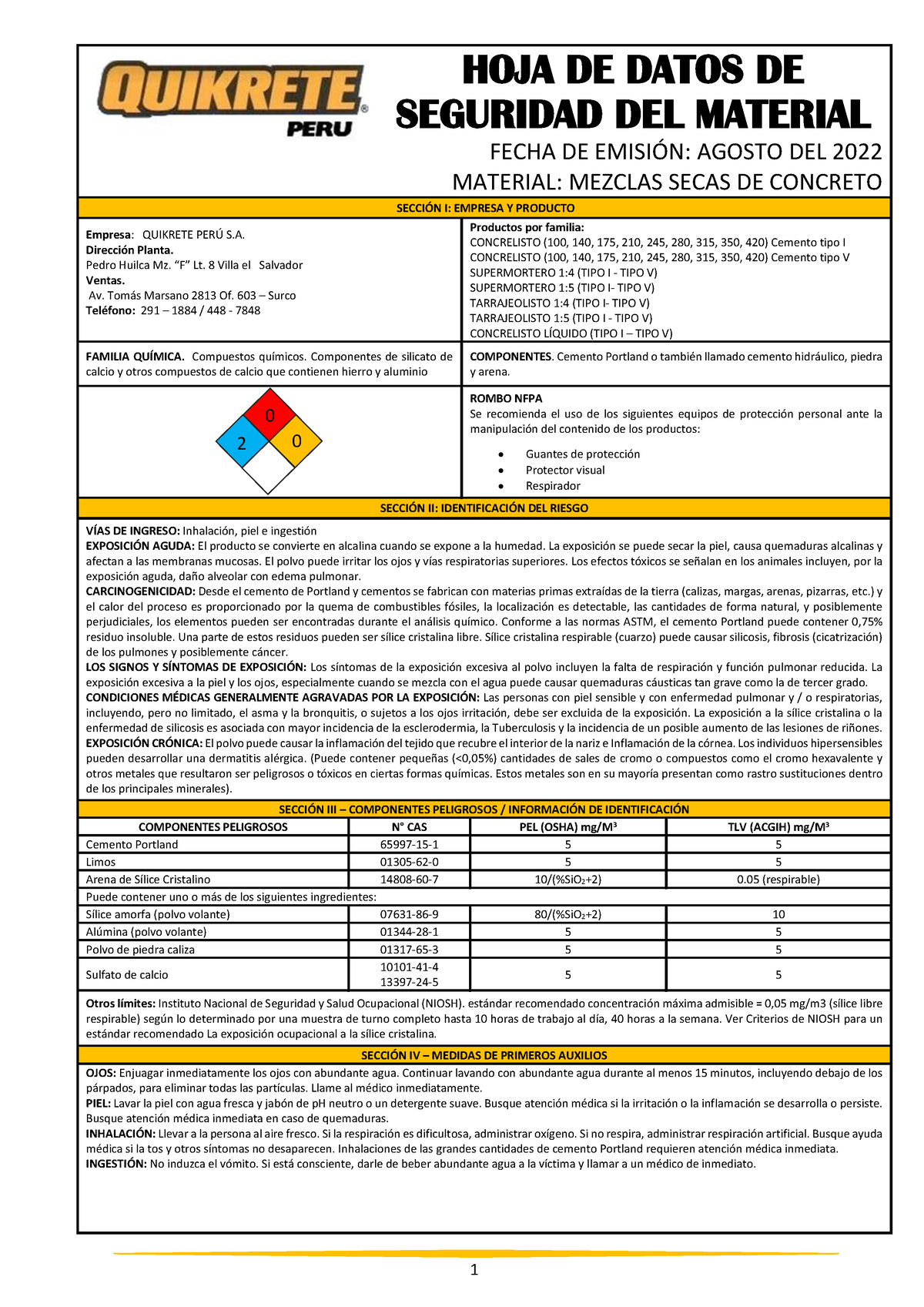 Hoja De Datos De Seguridad Del Material Bp Pds Msds S 7532