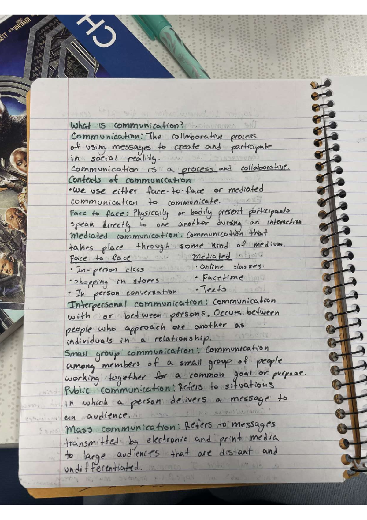 Communication 110 Notes - COMM 110 - Studocu