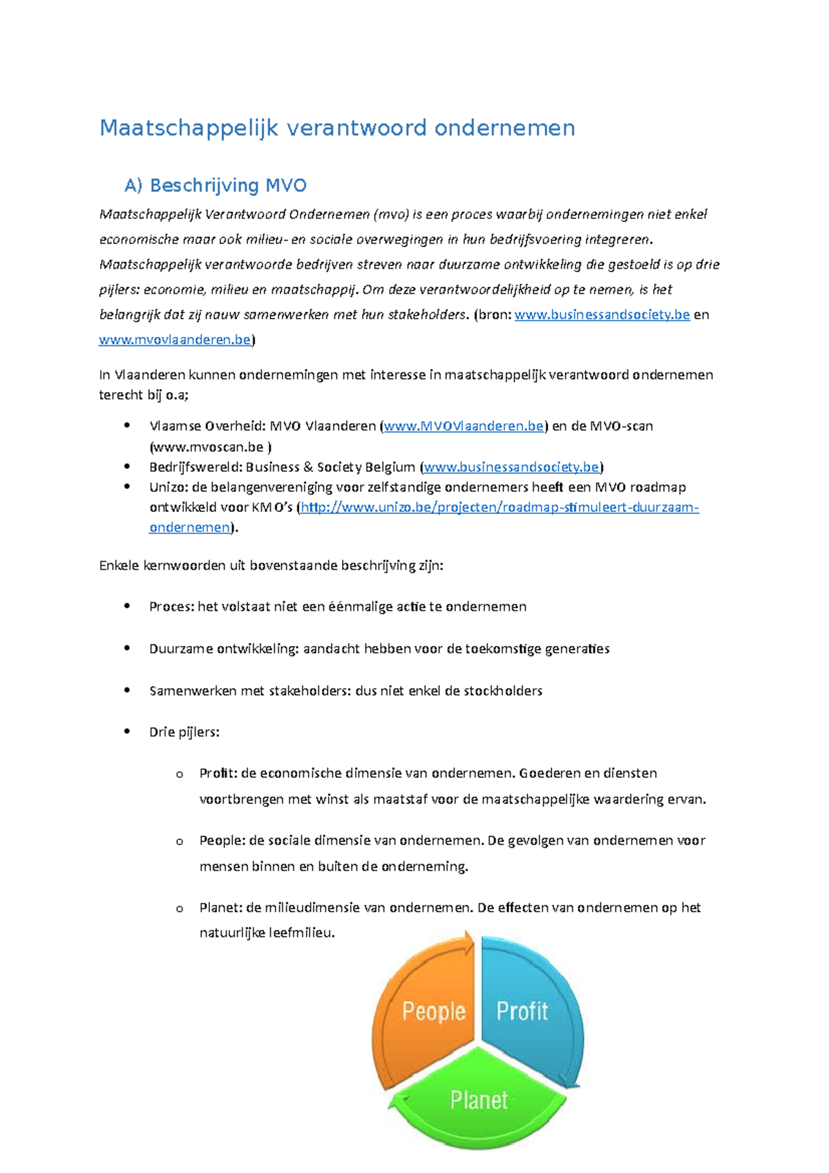 Cursusmateriaal MVO - Maatschappelijk Verantwoord Ondernemen A ...