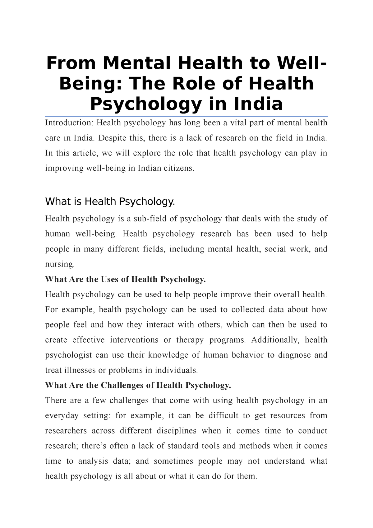 from-mental-health-to-well-being-the-role-of-health-psychology-in