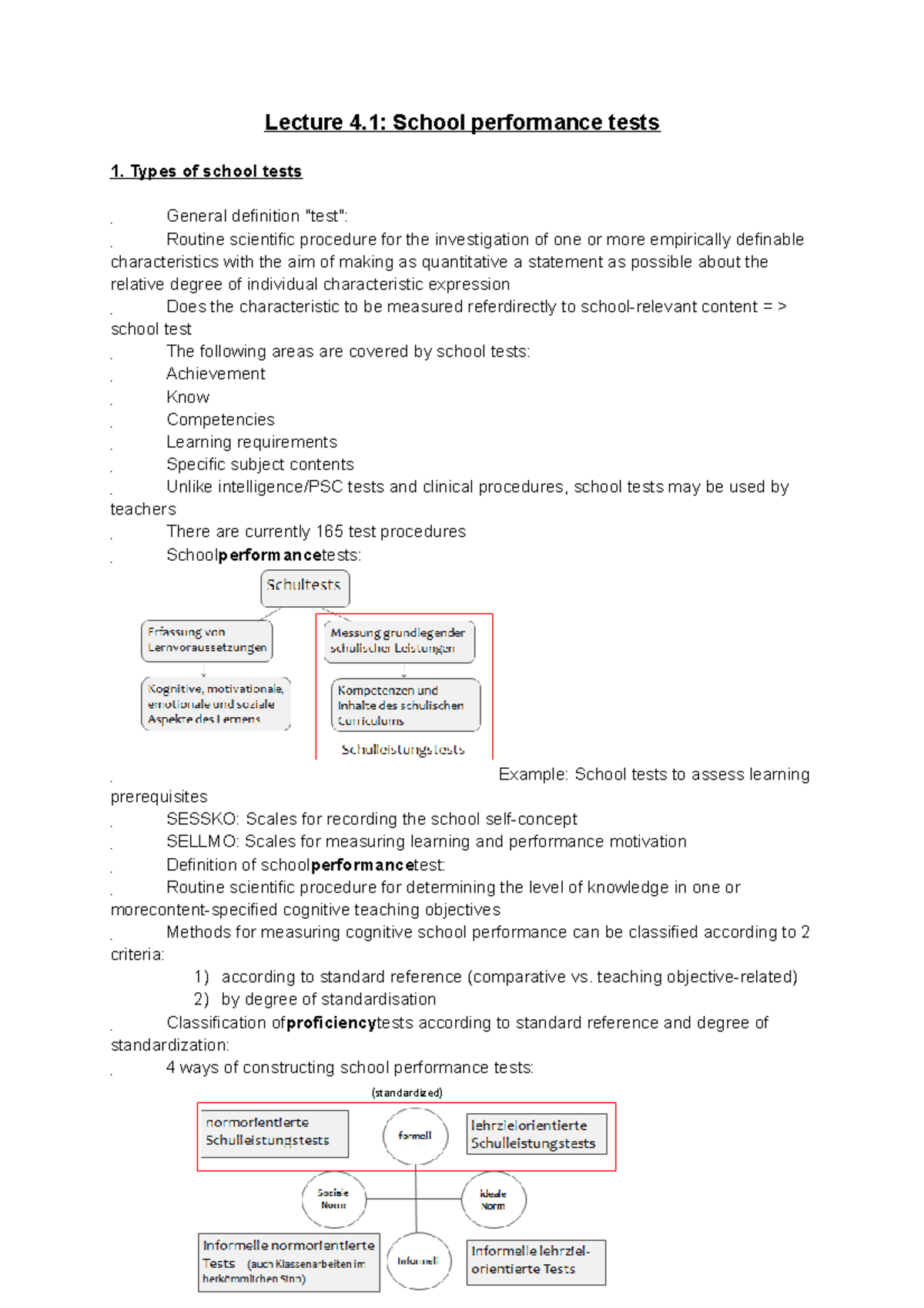 Lecture 4.1 School performance tests Lecture 4 School performance