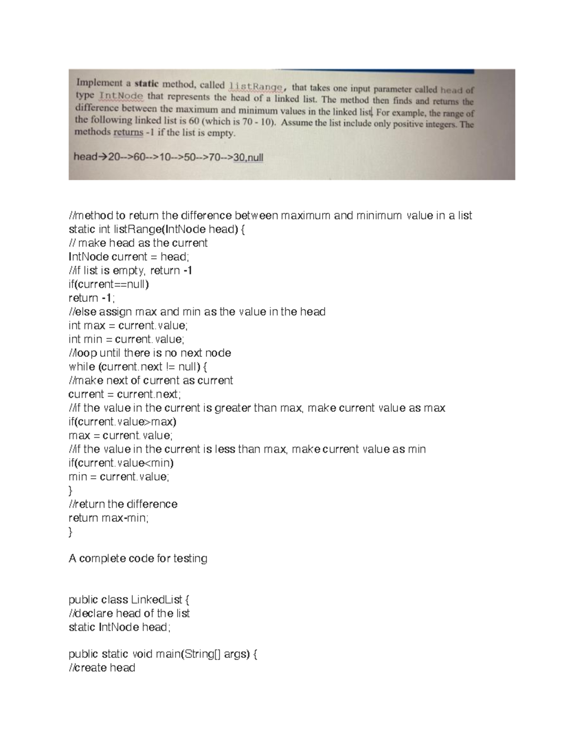 linked-list-quiz-1-method-to-return-the-difference-between-maximum