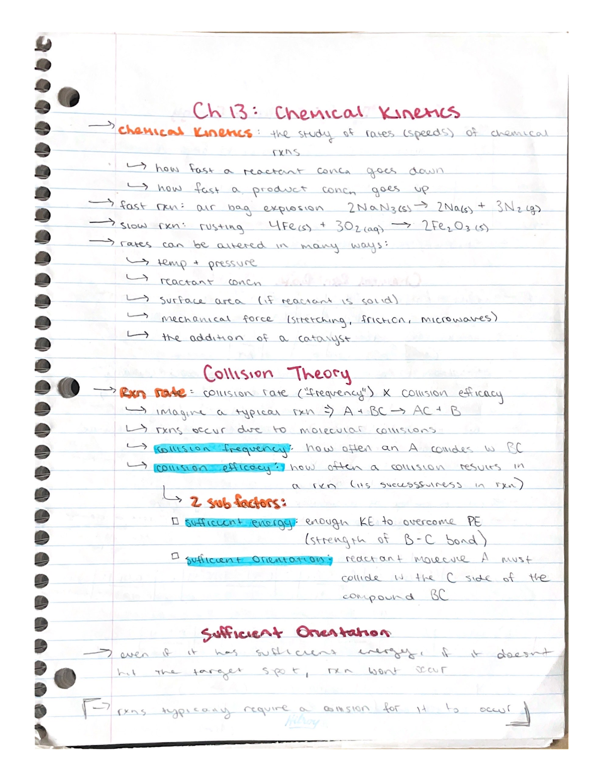 Ch 13 Chemical Kinetics - CHEM 105 - Studocu