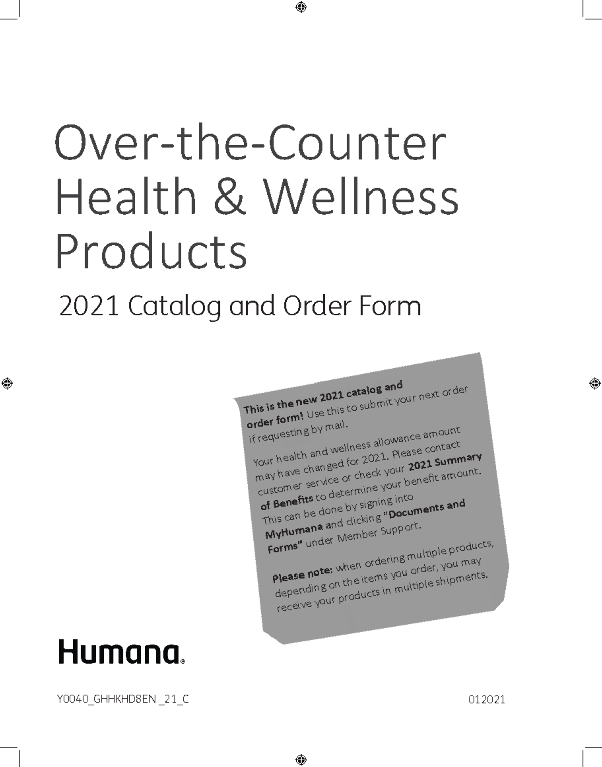 2021 OTC Order Form and Catalog December Print - Over-the-Counter ...