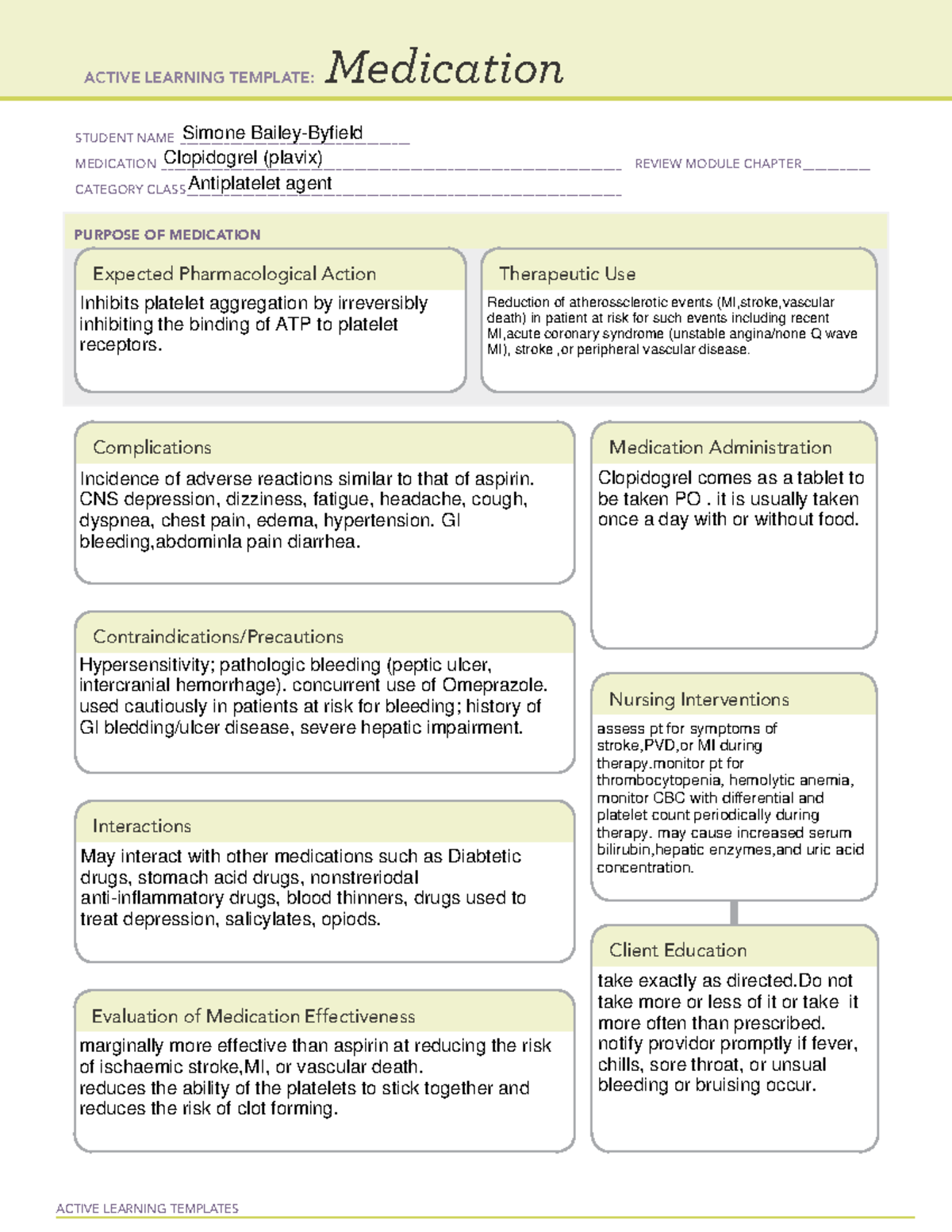 Keppra med card (3) - learning - ACTIVE LEARNING TEMPLATES Medication ...