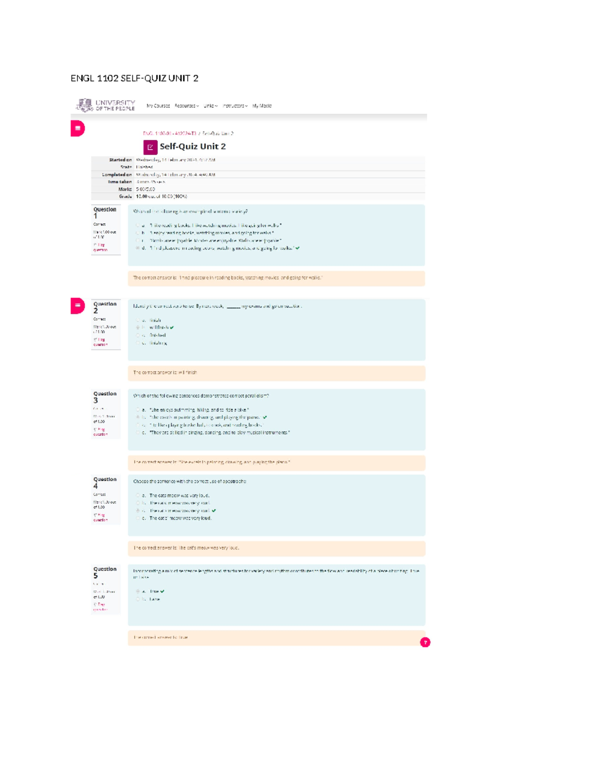 ENGL 1102 SELF-QUIZ UNIT 2 - ENGL 1102 UNIT 2 UNIVERSITY My Courses ...