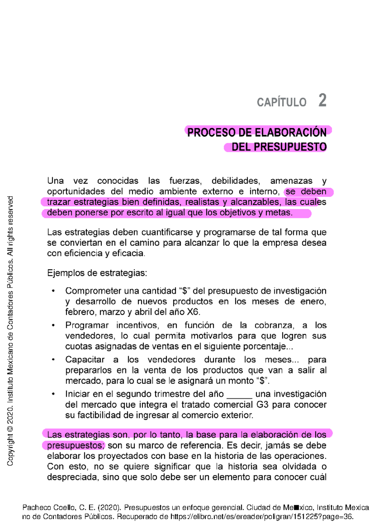 pasos para la elaboracion de presupuesto - Pacheco Coello, C. E. (2020 ...