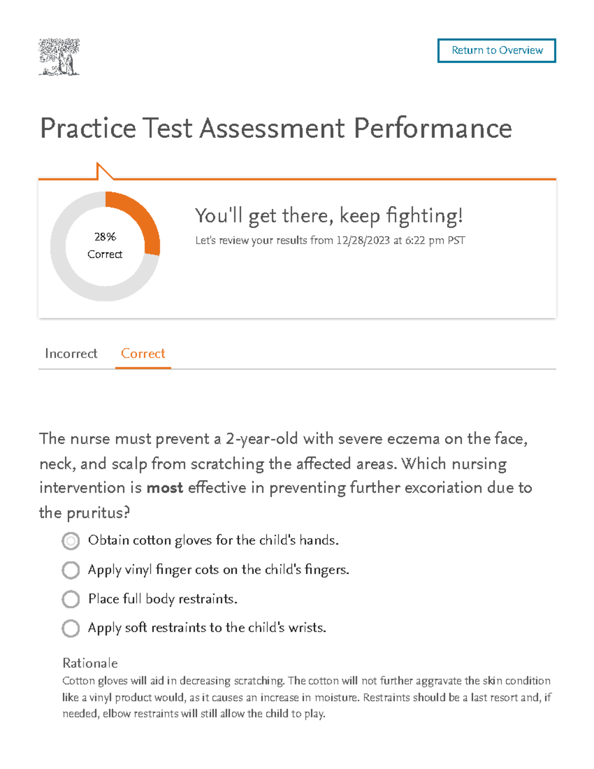 Peds Hesi Practice Correct Practice Test Assessment Performance The
