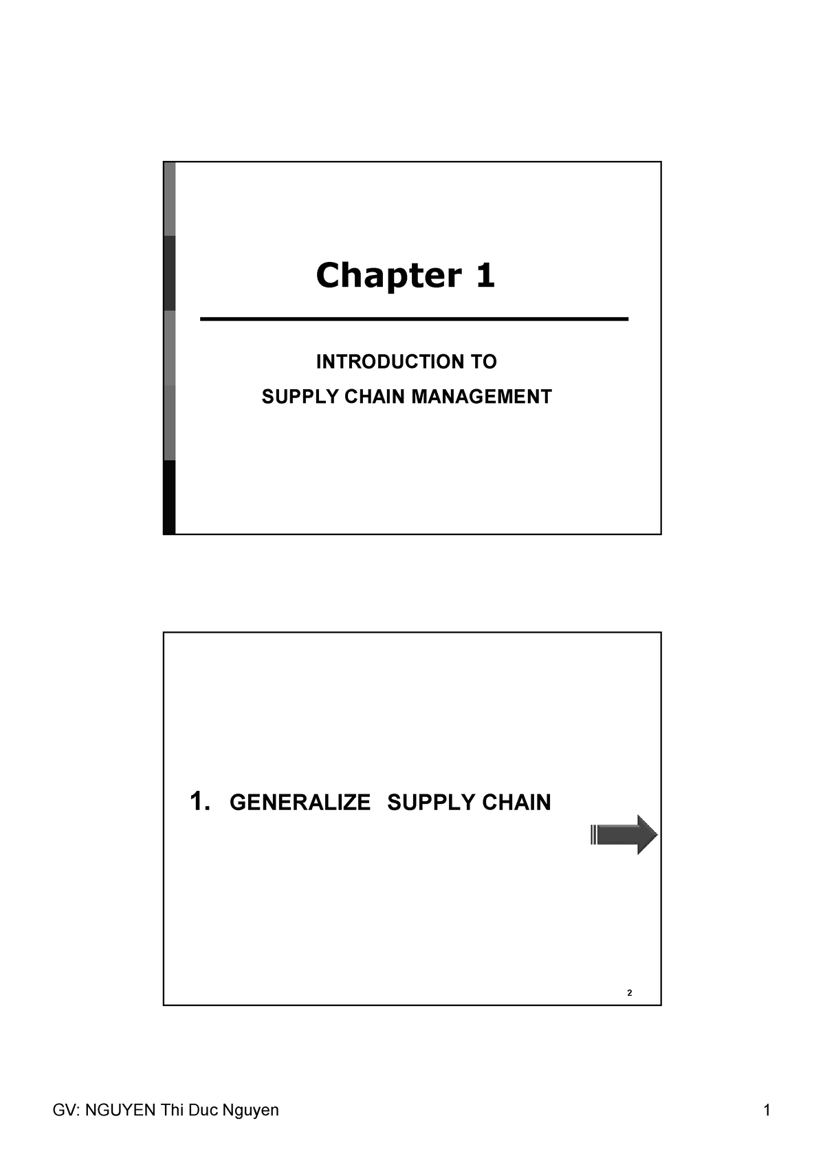 Chapter 1 Introduction - Chapter 1 INTRODUCTION TO SUPPLY CHAIN ...