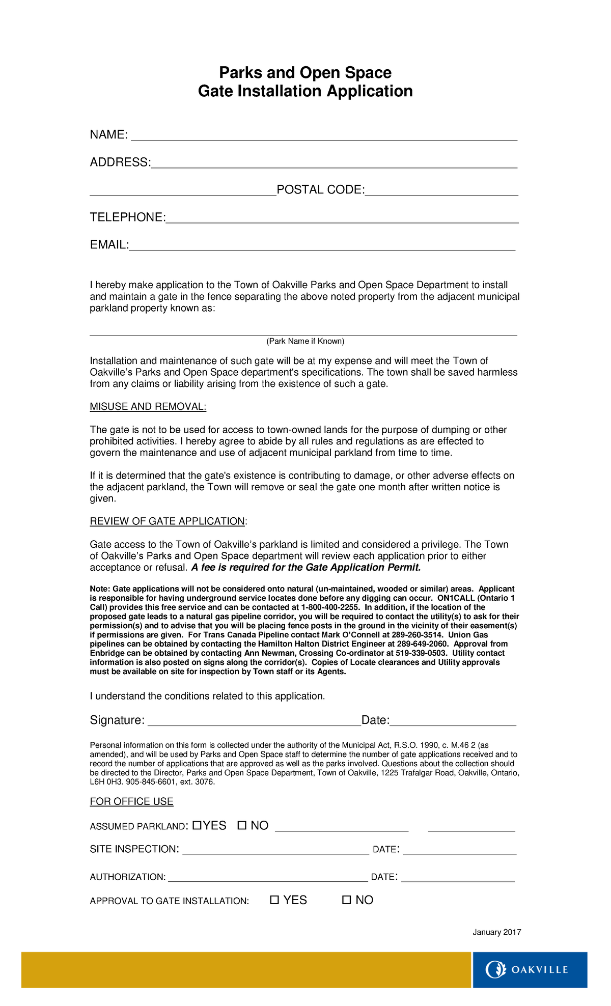 Gate-Permit-Application worksheet chemistry - Parks and Open Space Gate ...