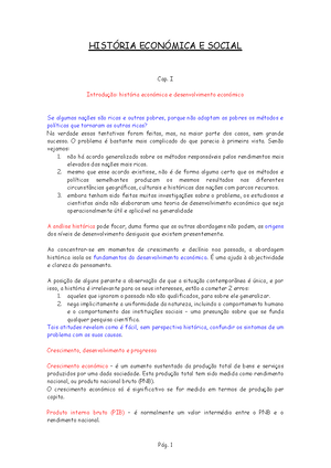 Esquema Sintese 1-13 - Imagem - História Económica E Social - UAb - Studocu