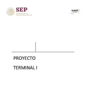 PT2 EE HEPF - Proyecto - Proyecto Terminal I - UnADM - Studocu