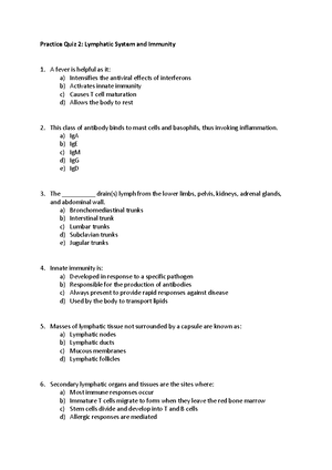 Practice Multiple Choice Quiz - Cardiovascular System. - Practice Quiz ...