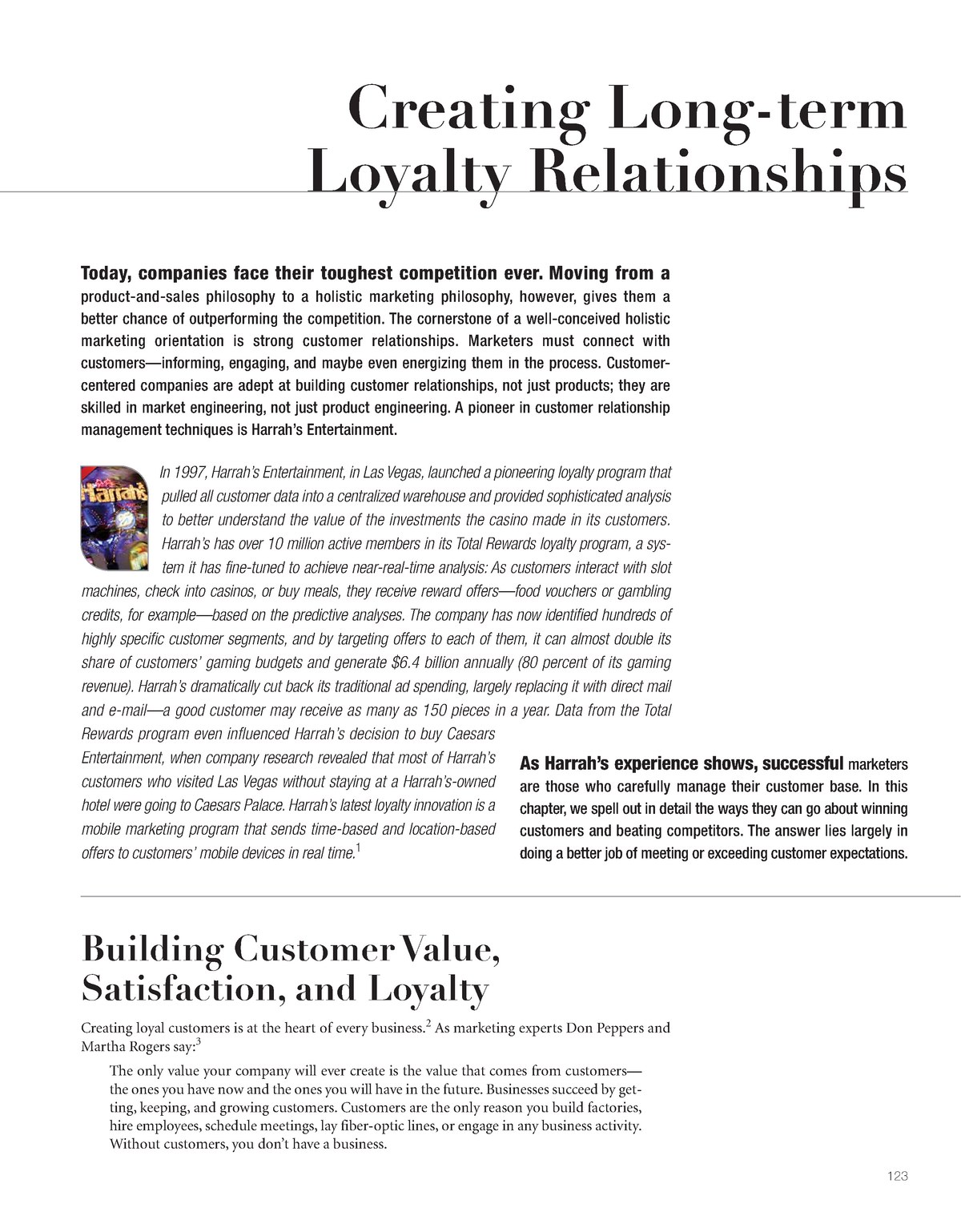 Chapter 5 - Creating Long-term Loyalty Relationships - Today, Companies ...