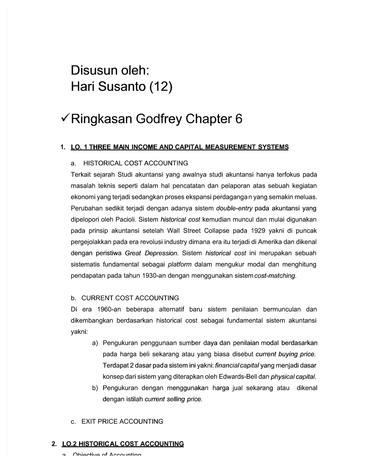 Pdf Disusun Oleh Hari Susanto Ringkasan Godfrey Chapter Compress