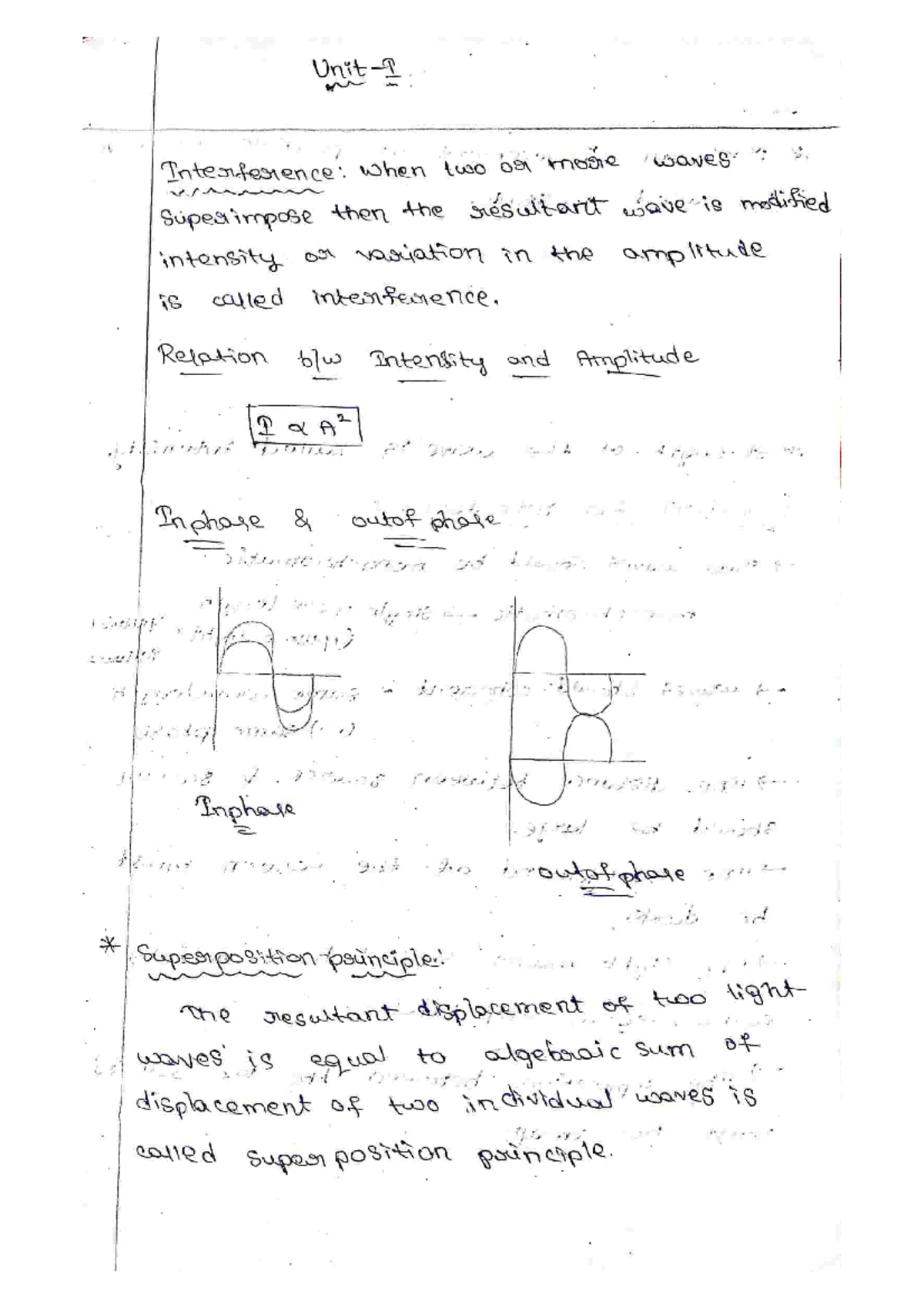 APh Notes Interference - Computer Science & Engineering - Studocu