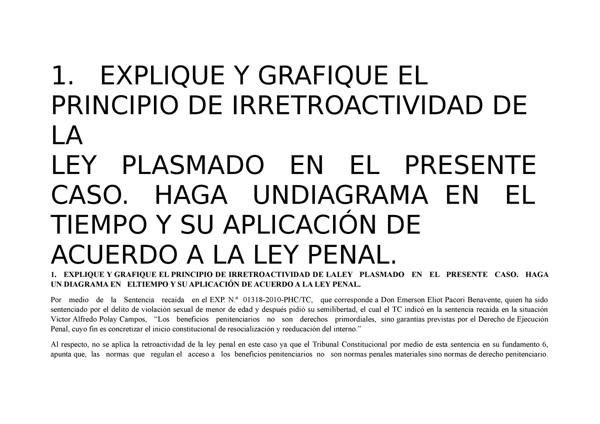 Tarea De Introduccion Al Derecho 1 Explique Y Grafique El Principio De Irretroactividad De La 3073