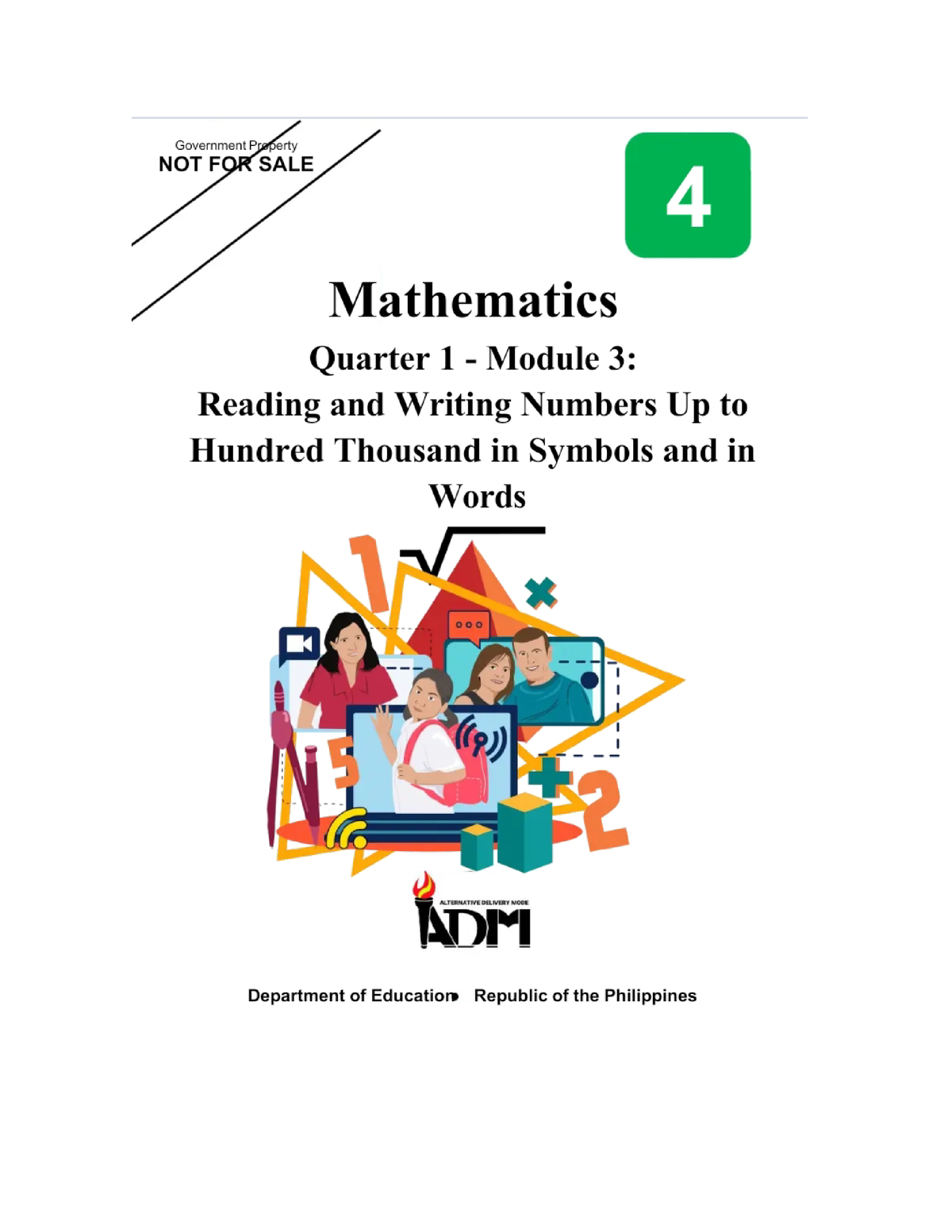 MATH4 MOD3 Q1 Reading Writing Numbers - Education - Studocu