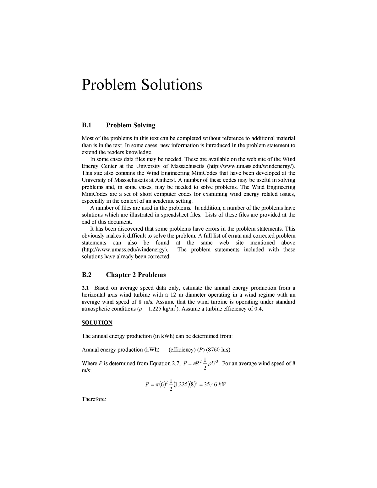 Problem Solutions B 1 Problem Solving - Problem Solutions B Problem ...