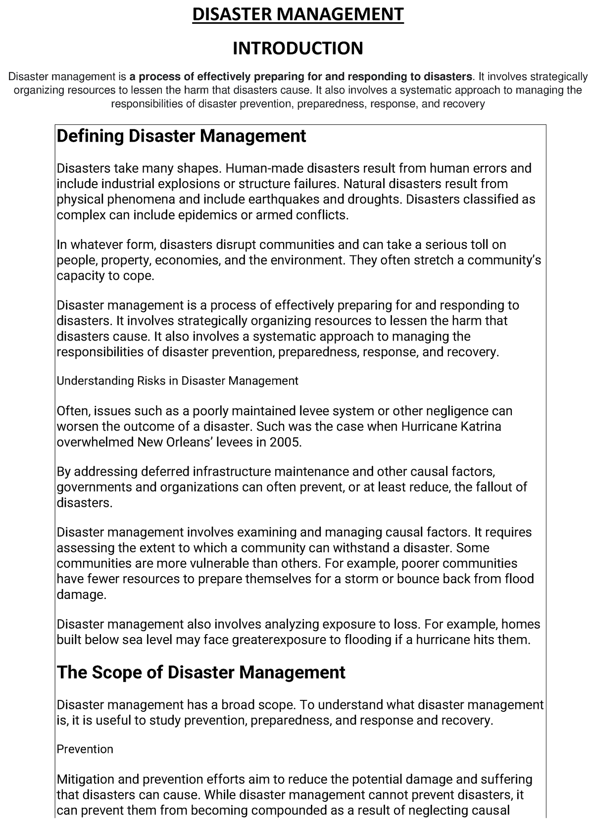 disaster-management-project-for-class-9-10-pdf-download