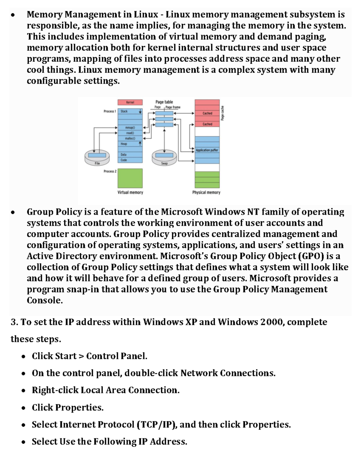 MCS-022 Block-2 3 & 4 - Exam notes - Memory Management in Linux - Linux ...